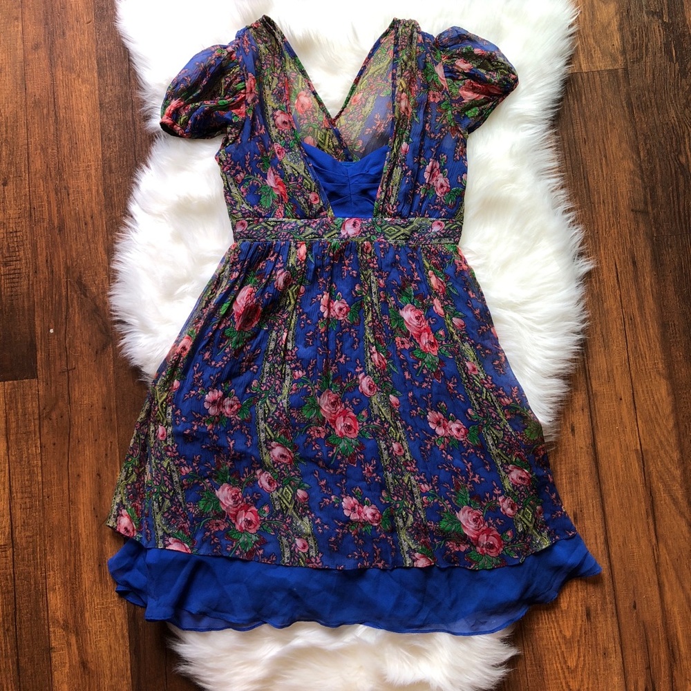 Betsey Johnson Floral Babydoll Dress